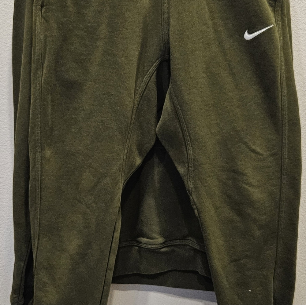 Nike Olive Green Swoosh Pullover Hoodie/Pants - Picture 2 of 4